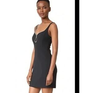 Alexander Wang Ball Chain Trim Keyhole Mini Dress – Size 6 (NWT)